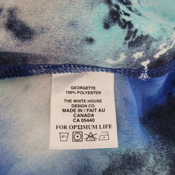 Sympli Sheer Tunic Top Vest Sz 14 Gypsy Blues Sleeveless Split Front Lagenlook - Picture 6 of 9